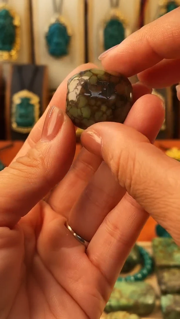 未镶嵌绿松石.网花 单颗  25*23*19mm