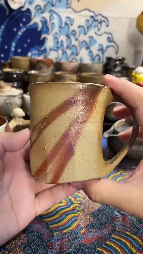 马克杯日式备前烧茶具茶周边