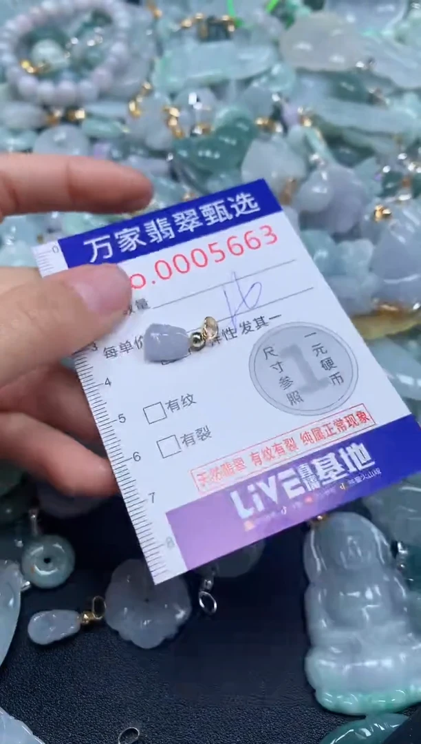 吊坠(不含链)未镶嵌翡翠5663