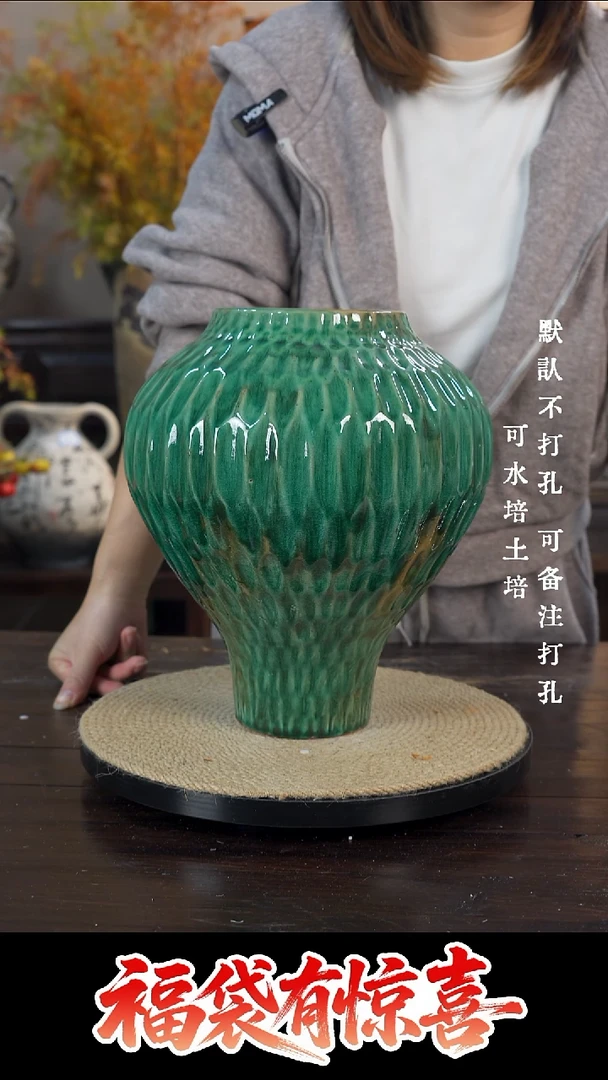 摆件陶083景德镇高档陶瓷花瓶