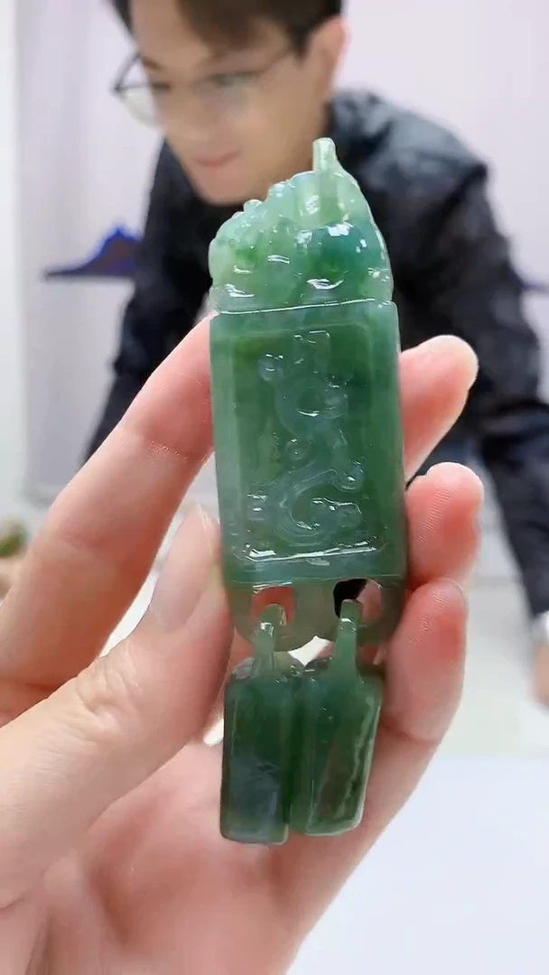 定制翡翠未镶嵌5159zm-毛货挂件61