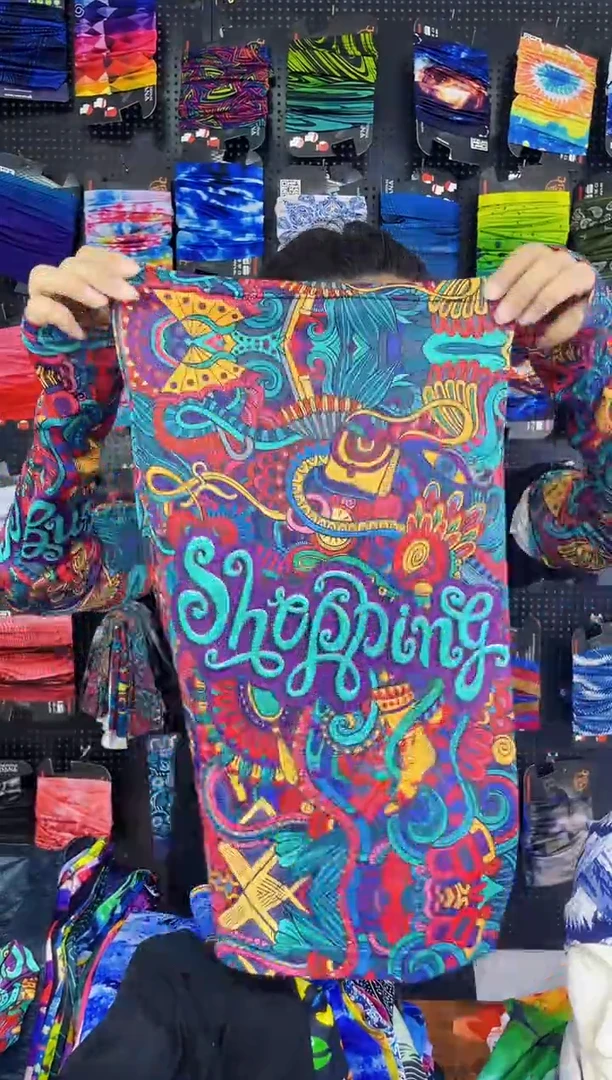 涤纶开***天国潮华彩面罩