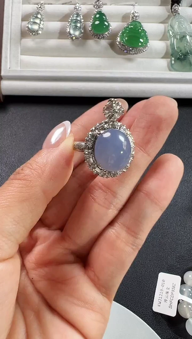 18K金镶嵌戒指翡翠KDF1221-088