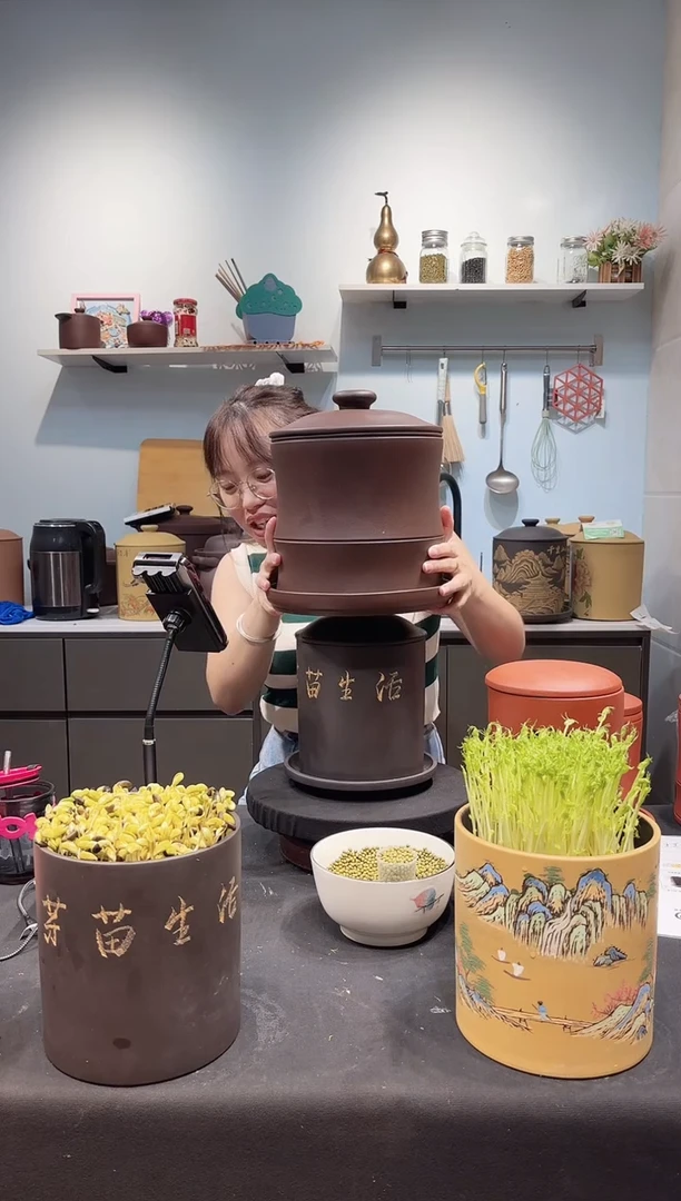 恍**惚大号 老紫泥竹节款+紫砂托盘