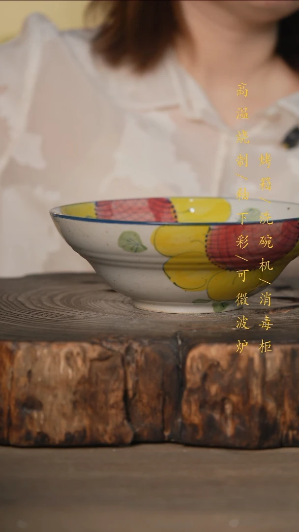 瓷片景德镇高温釉下彩可微波烤箱洗碗机
