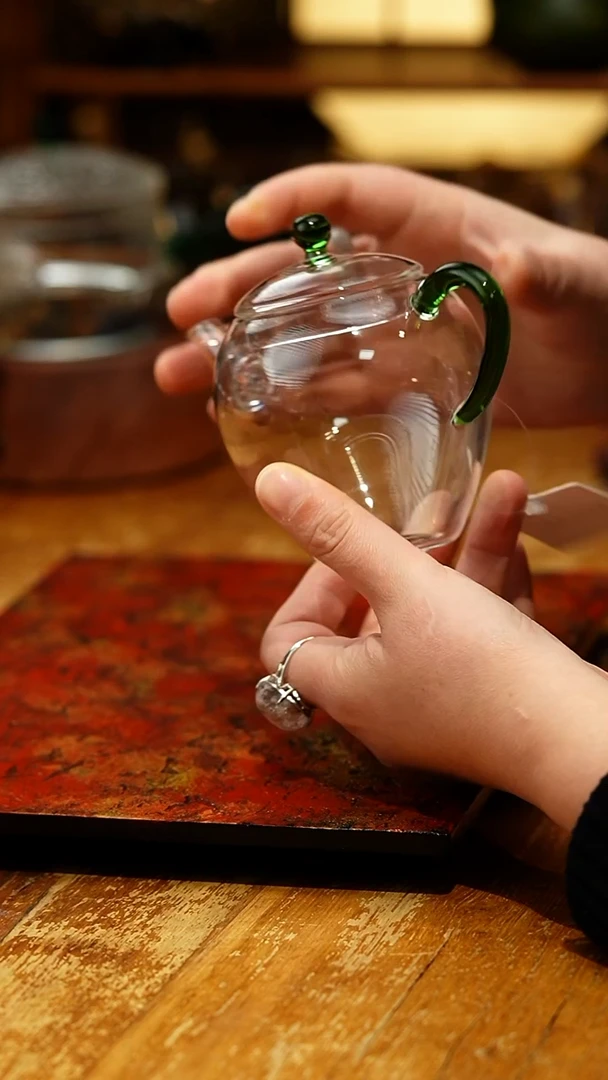 【闪购商品】禾器/晶彩文巧壶/湖绿色