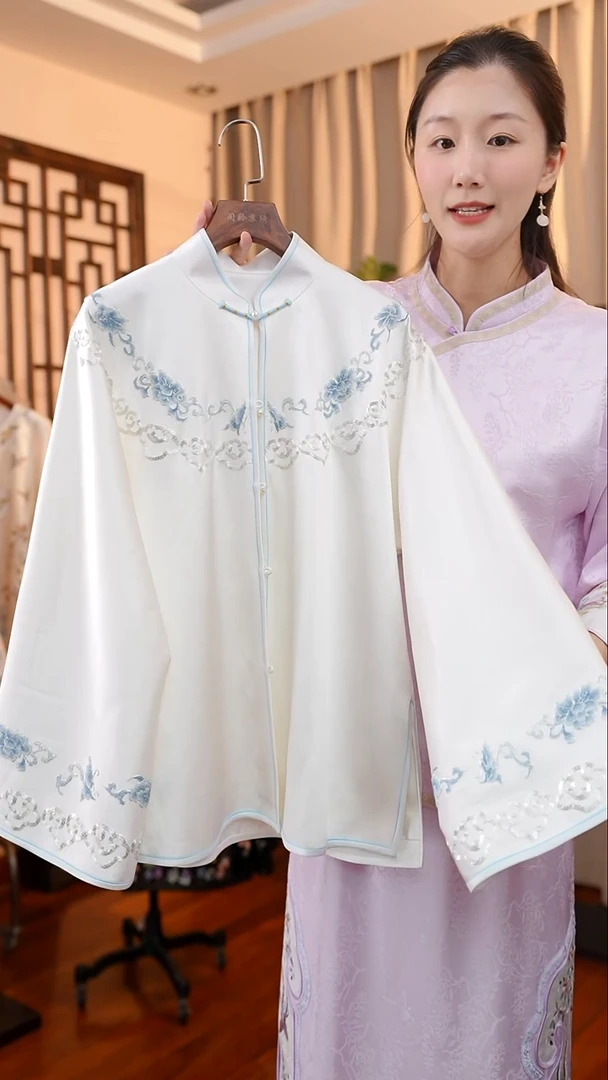 刺绣桑蚕丝非遗苏绣服饰