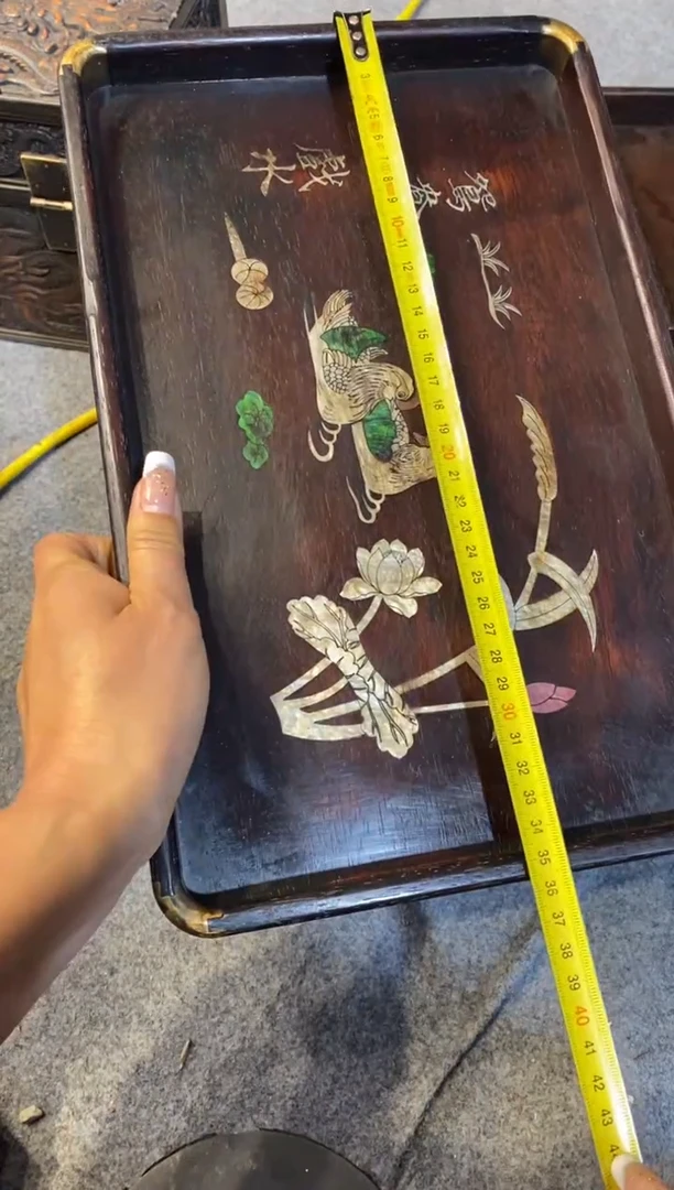 木紫檀拆件雕刻板以直播间实物为准微瑕老物件