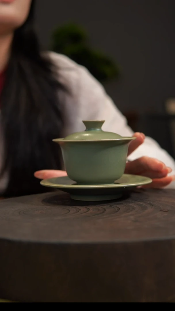 杯子清****活小元宝盖碗 汝州原产地  原矿老釉