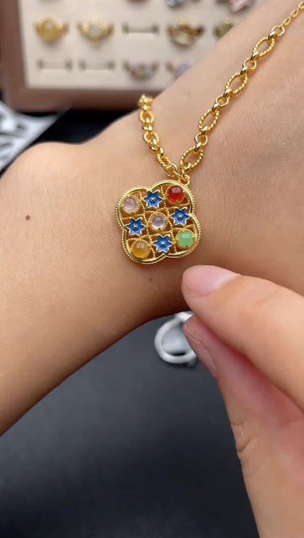 翡翠戒指银S925镶嵌一物一证一礼盒