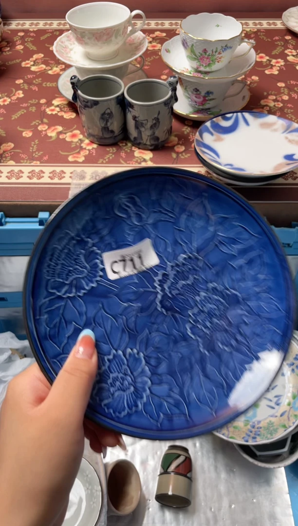 瓷片好****鱼瓷器瓷器C711