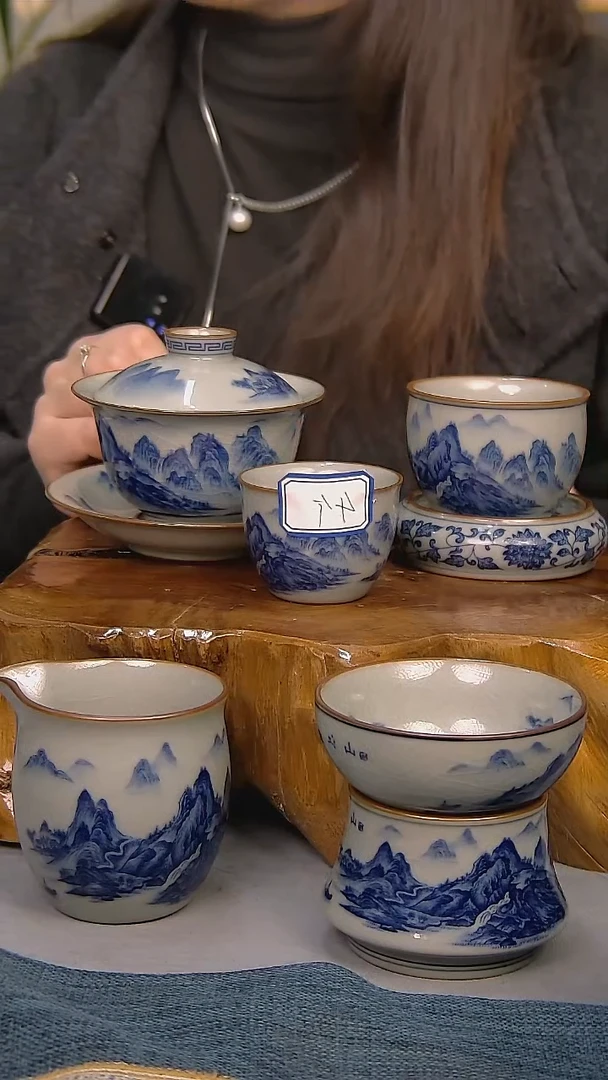 【闪购商品】简装家用款9件套 陶瓷家用茶具系列