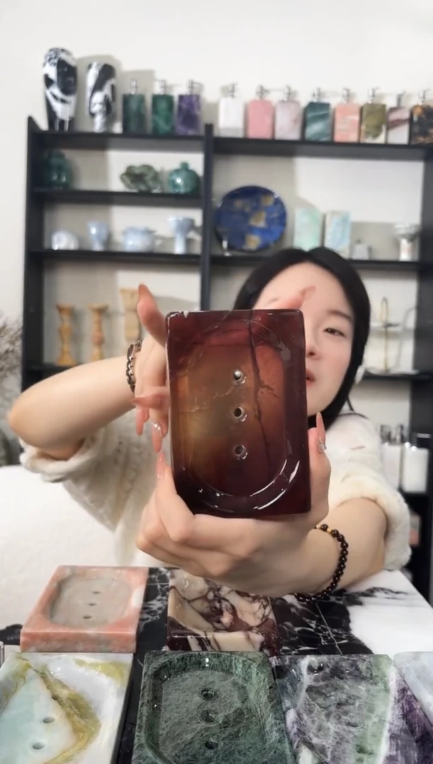 石材皂托三彩萤石002