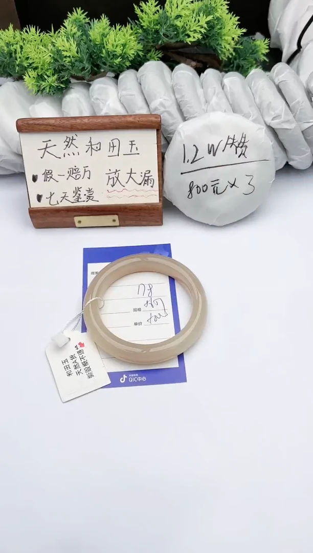 【闪购商品】和田玉手镯未镶嵌碧玉轩178