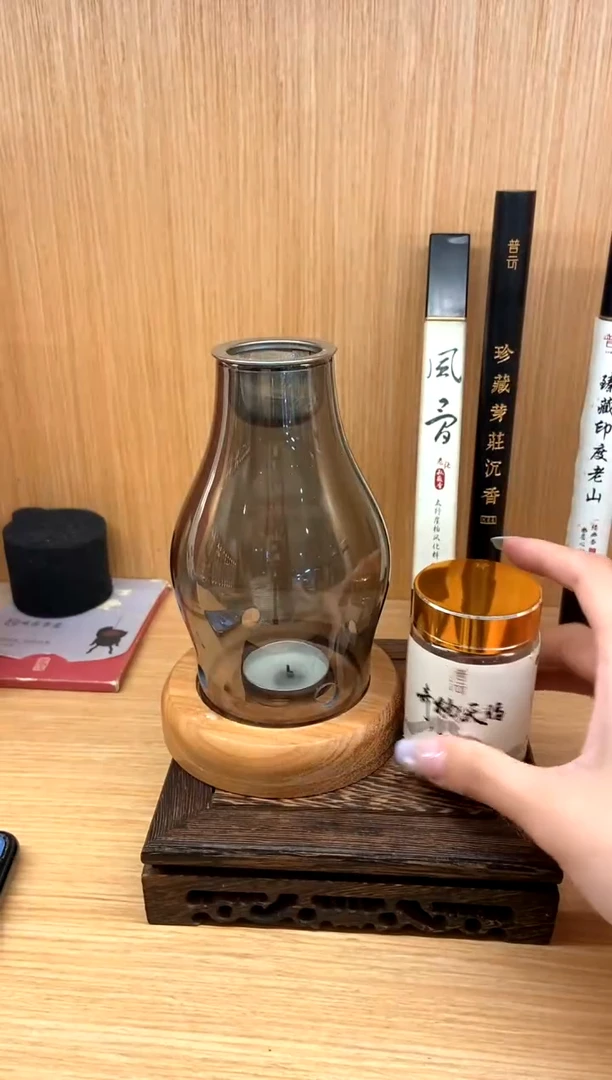 1抖音-奇楠车珠料15g+香薰灯+蜡烛