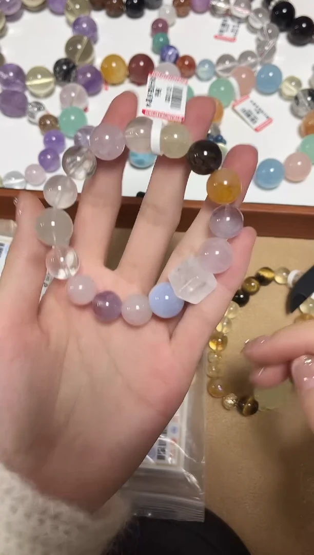 未镶嵌手链水晶11-7水晶多宝手串