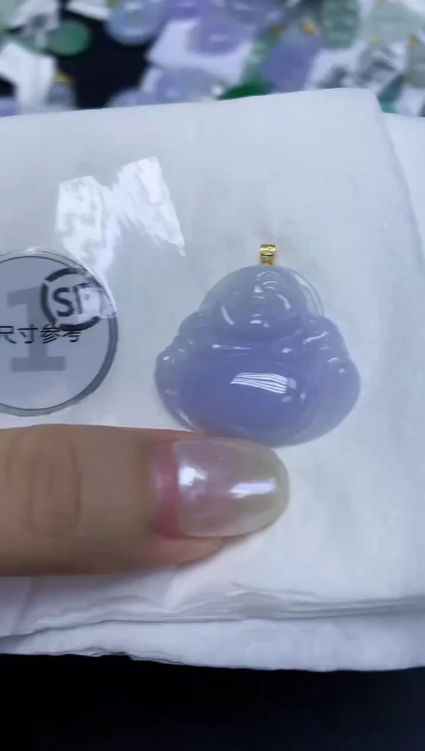 翡翠18K金镶嵌颈饰天然缅甸翡翠A货百元以上9元证书费自理