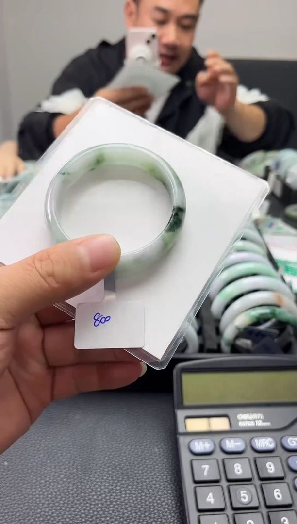 未镶嵌手镯翡翠翡翠2  正圈53