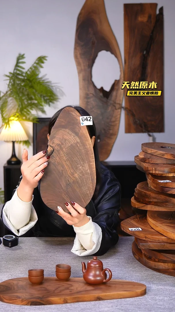 木北美黑胡桃原木.干裂疤结不属于商品质量问题完美主义者慎拍