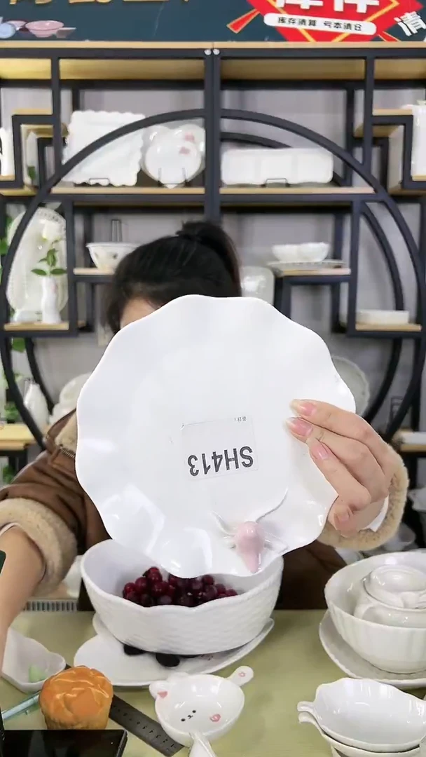 【闪购商品】陶瓷微瑕疵喜鹊盘子1个