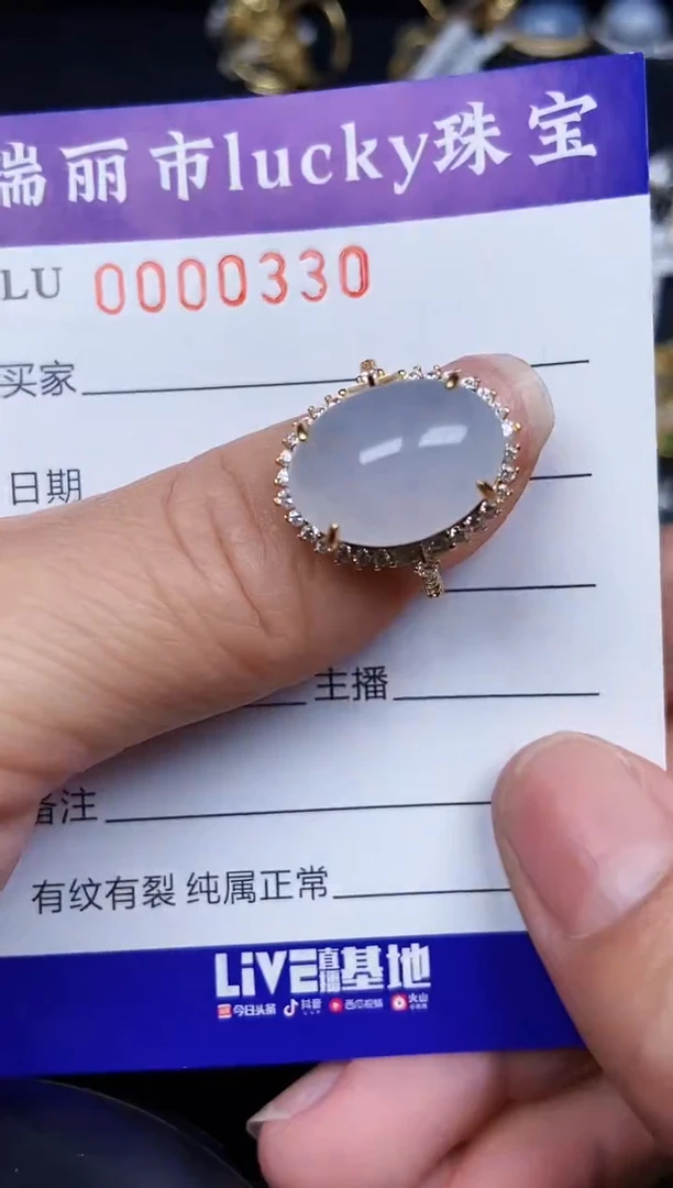 翡翠银S925镶嵌颈饰0330