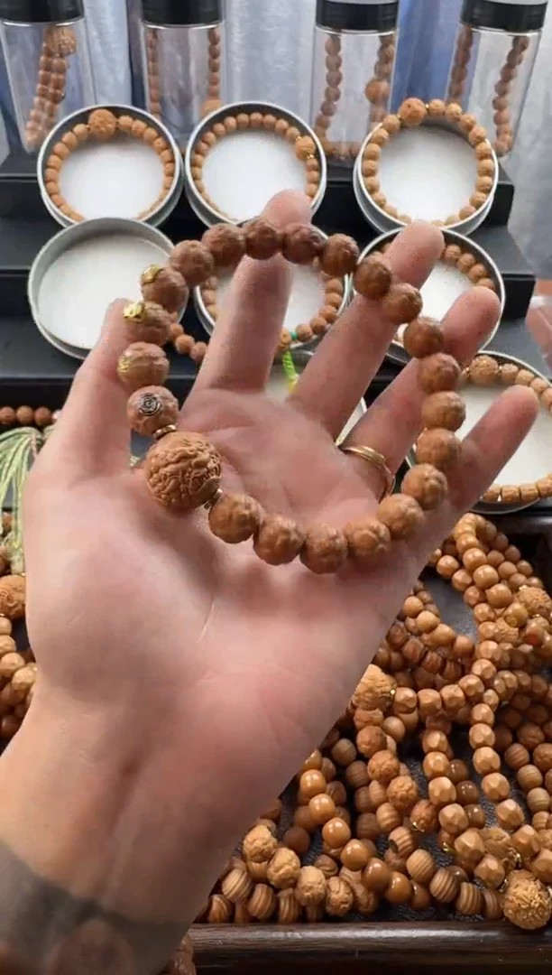 手串猴头核桃四标饕餮送单颗雕刻返油