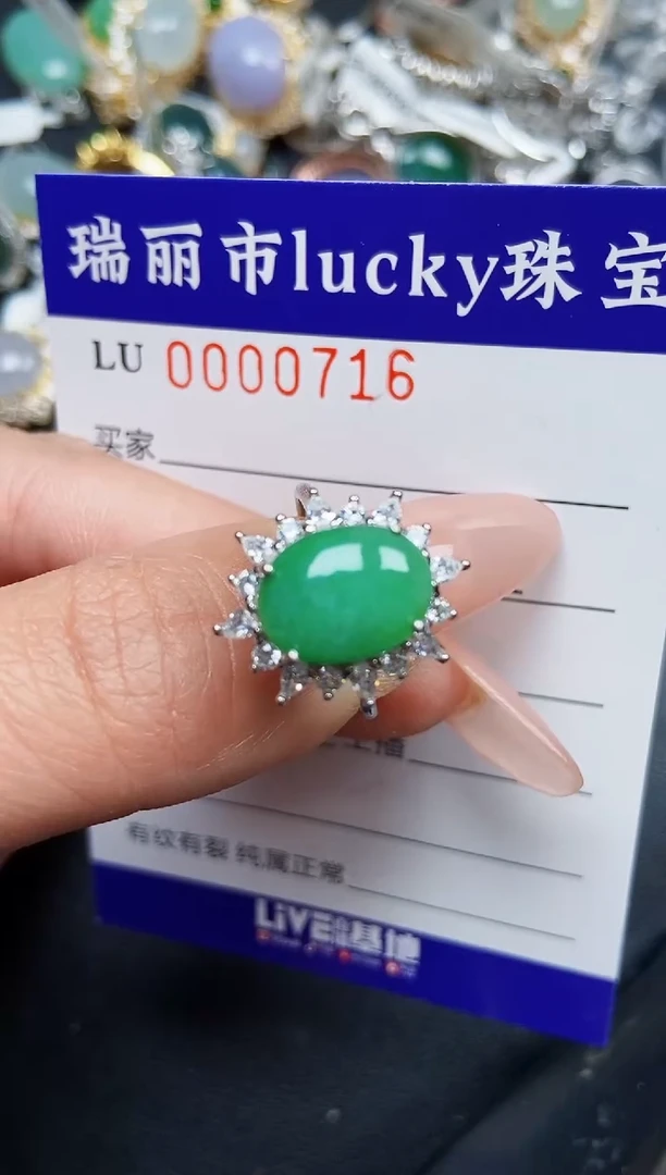 【闪购商品】翡翠颈饰银S925镶嵌0716