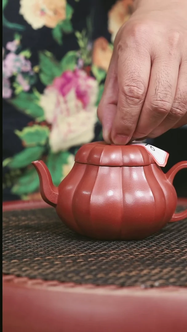 茶壶紫砂10号朱泥筋纹260CC
