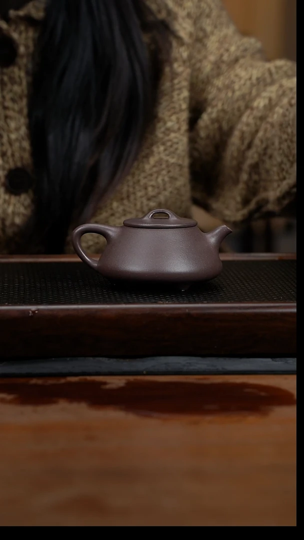 茶壶紫砂黄龙山原矿青灰紫泥石瓢44