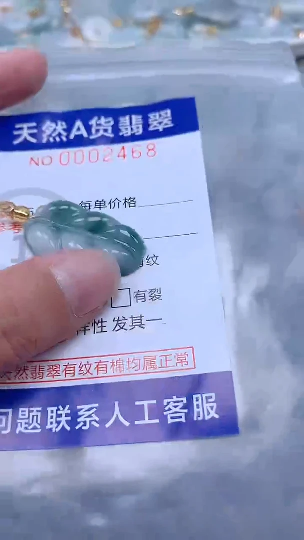 翡翠未镶嵌吊坠(不含链)1