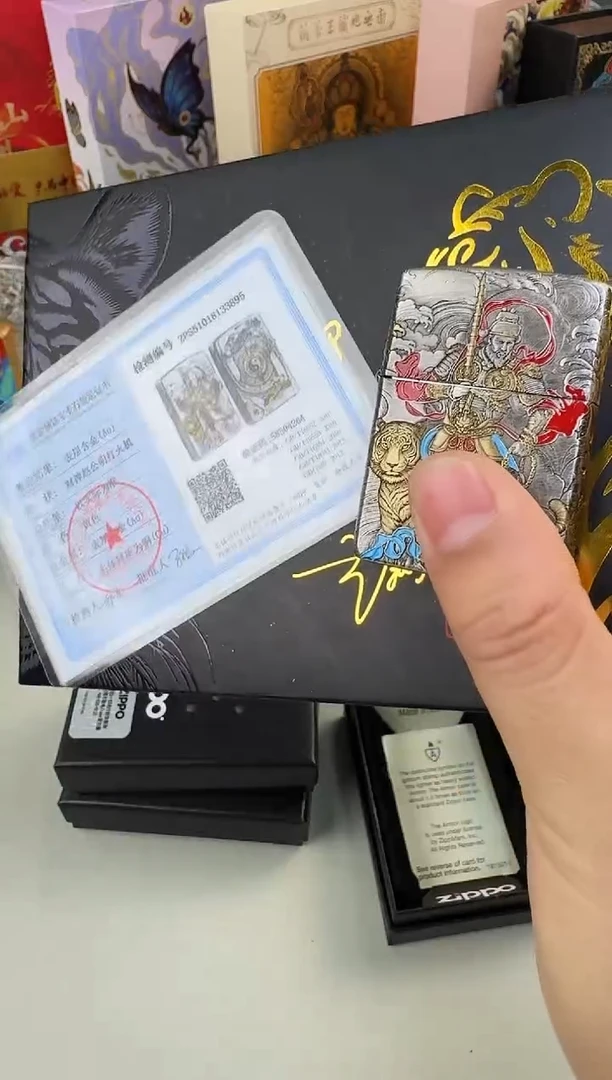 铜财神赵公明-五面3D雕刻-盔甲熏银鎏金珐琅彩