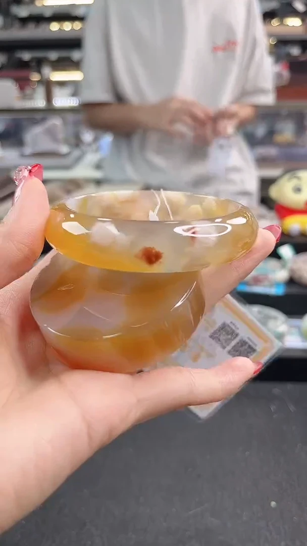 未镶嵌手镯石英质玉59圈口 （赠品镯心）360241