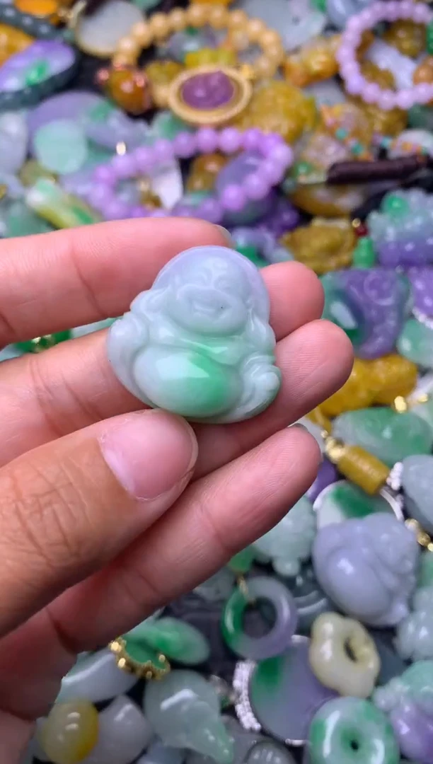 颈饰未镶嵌翡翠缅甸翡翠吊坠