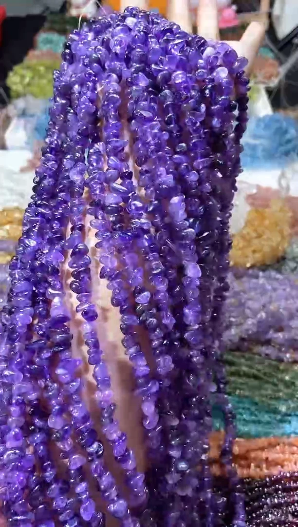 水晶珠宝半成品未镶嵌紫水晶