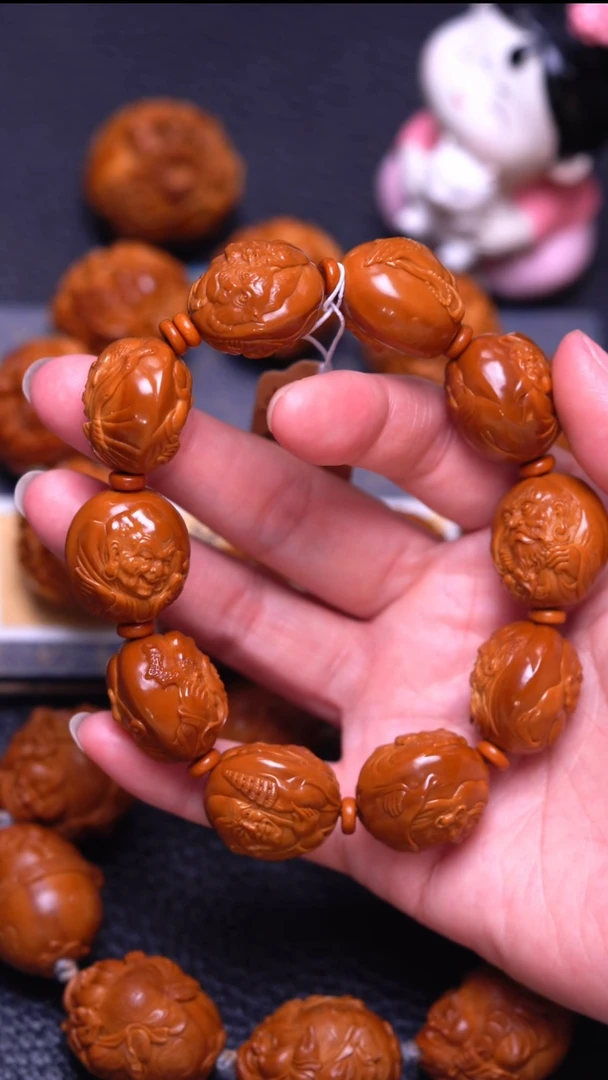 手串/手链橄榄核浮雕半身十八罗汉