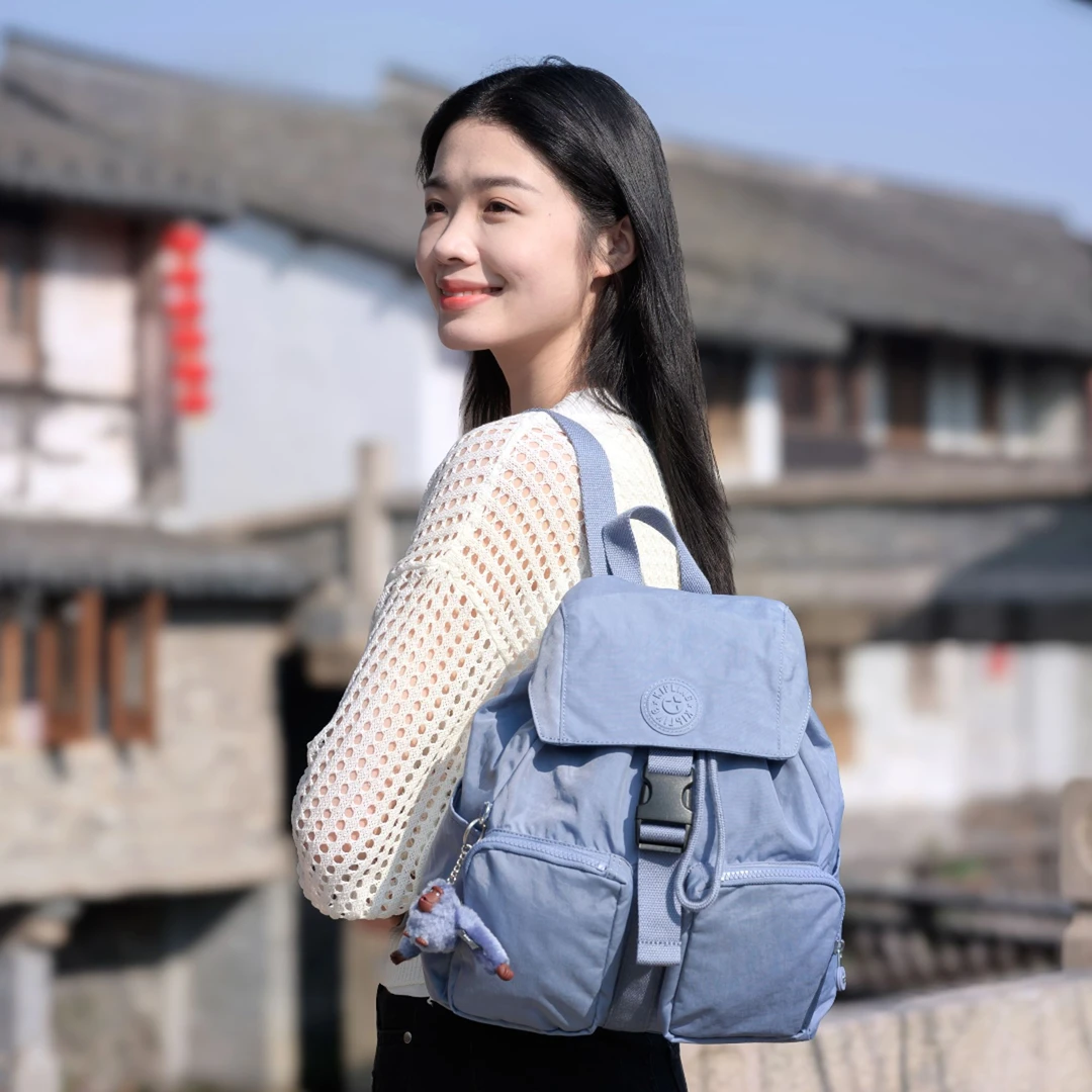 【暖系流光】Kipling2025春夏新款休闲百搭旅行双肩包电脑包|ALDINE