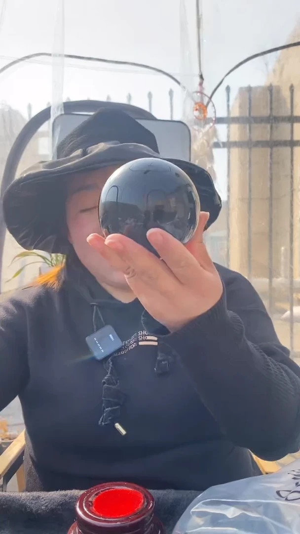 【闪购商品】黑曜岩摆件未镶嵌黑曜石球D113