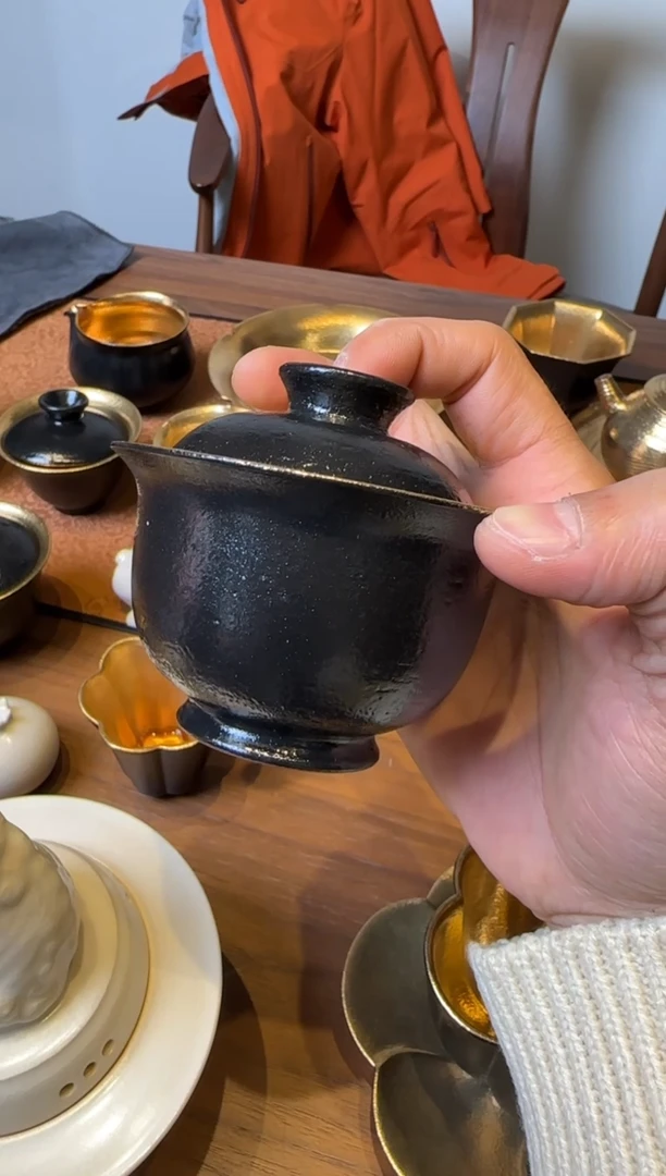 预售 霖松堂 赤金 盖碗