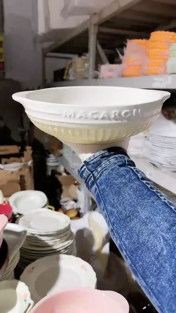 【闪购商品】瓷片大号双耳微瑕 凑满20元包邮