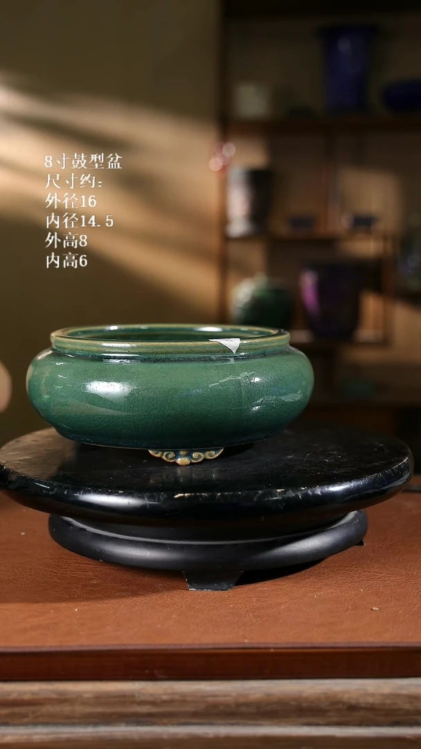 8寸鼓型盆   324