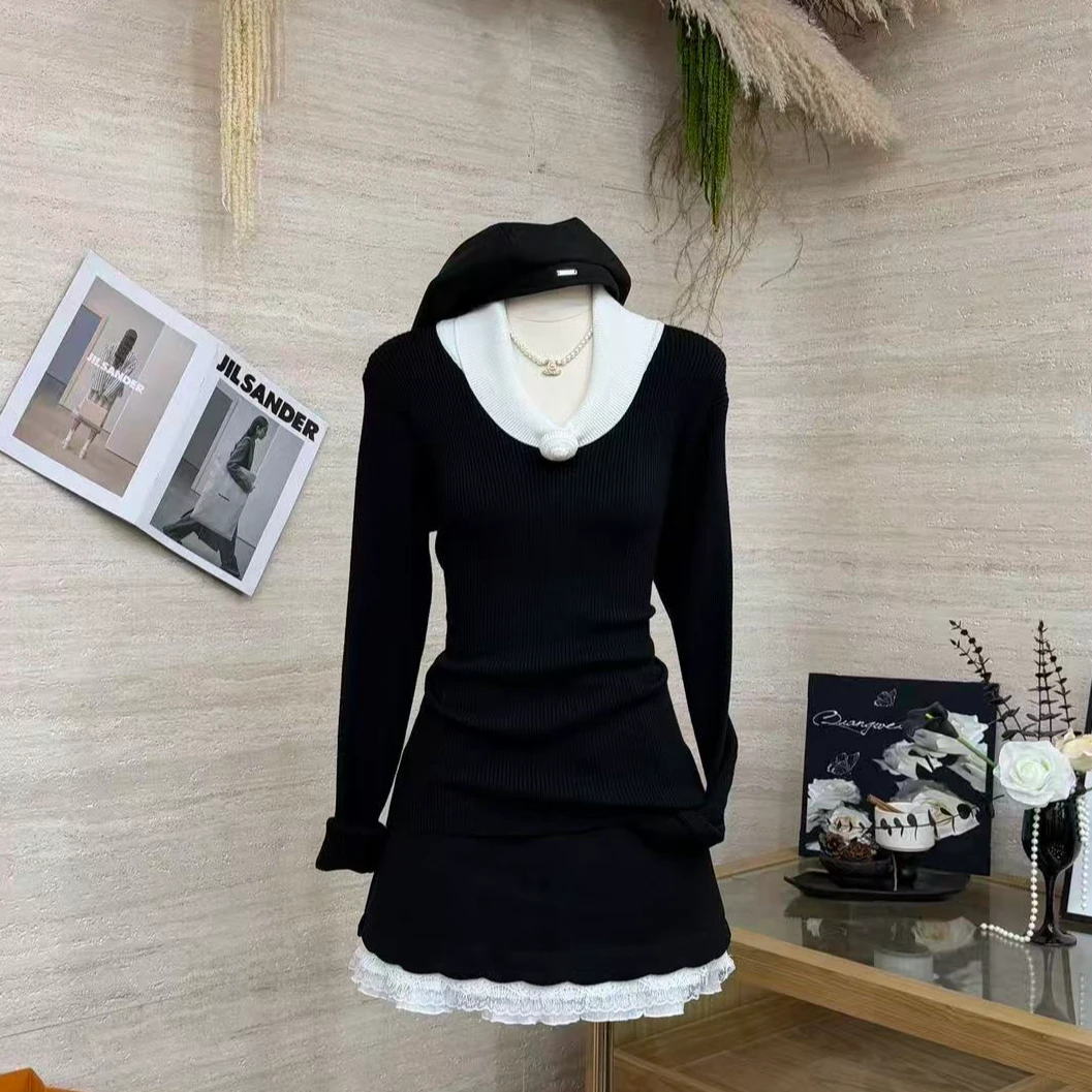 【浪漫氛围】韩系小众设计感立体花朵修身显瘦山茶花气质上衣-ZBK62