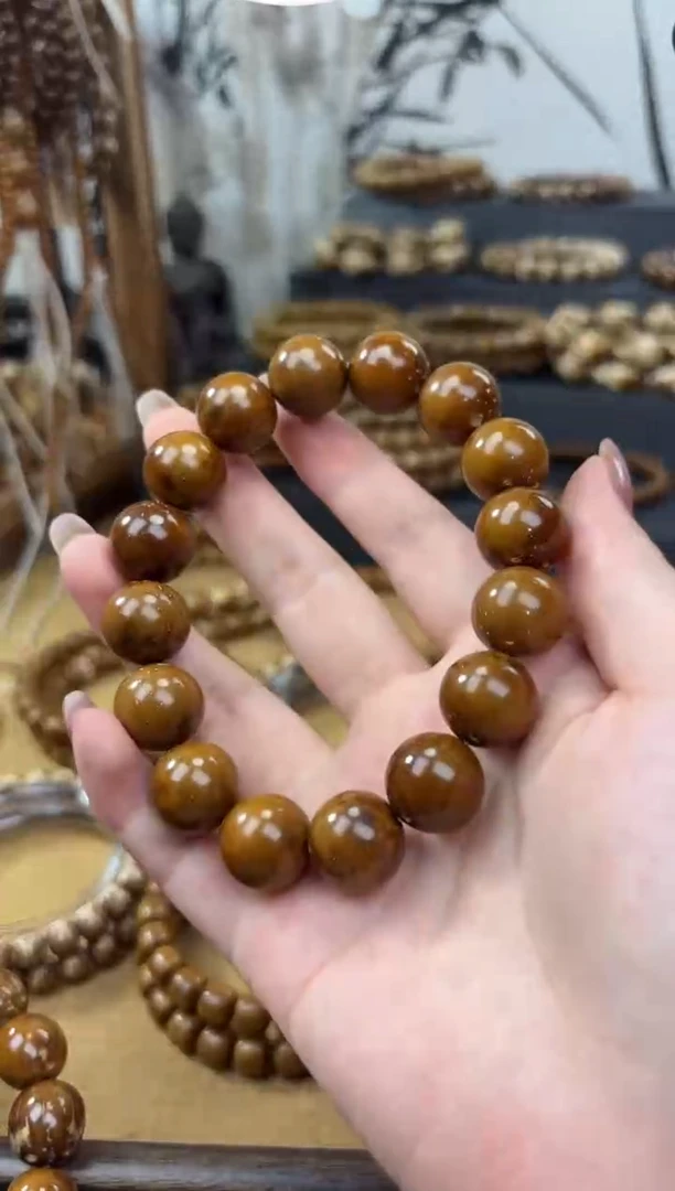 紫金鼠手串14.6纯色光珠紫金鼠