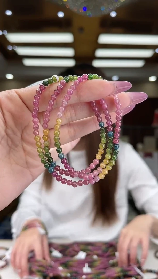 【闪购商品】碧玺/未镶嵌4mm+碧玺多圈13多样性发货