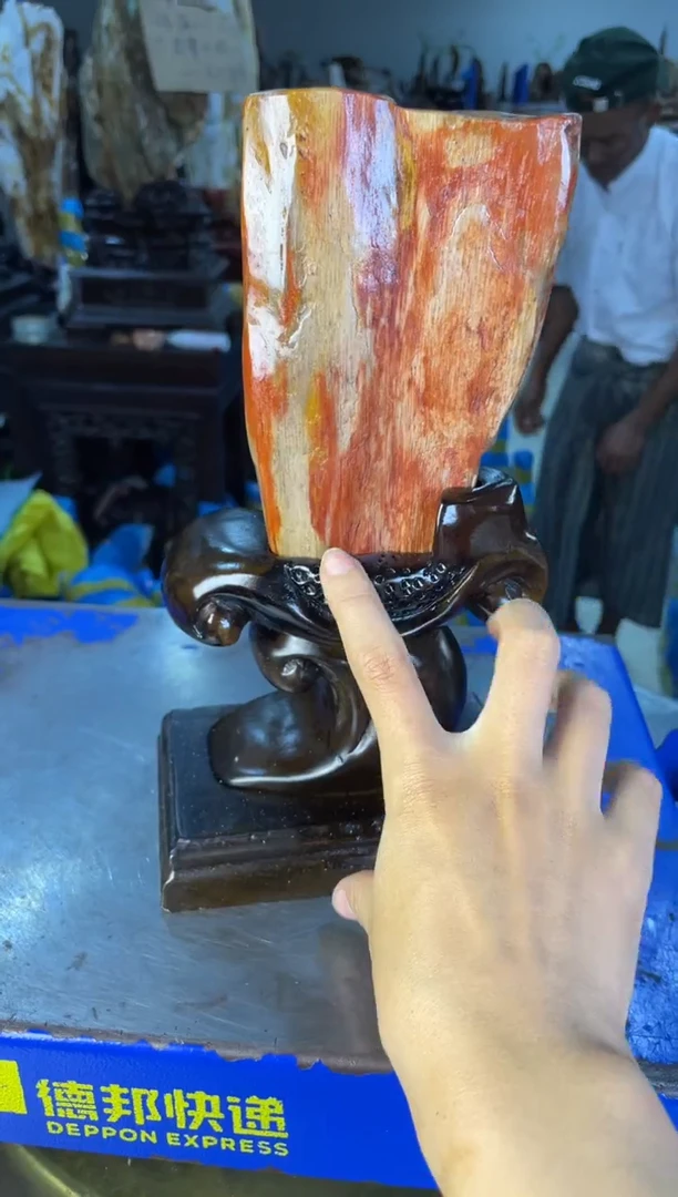 未镶嵌摆件硅化玉37