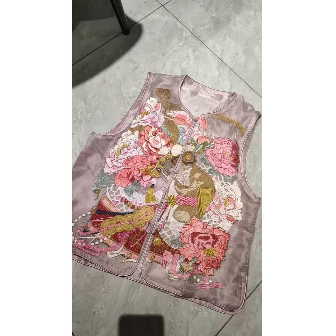 무지징-「招财进宝」时尚复古国风中式双层马夹