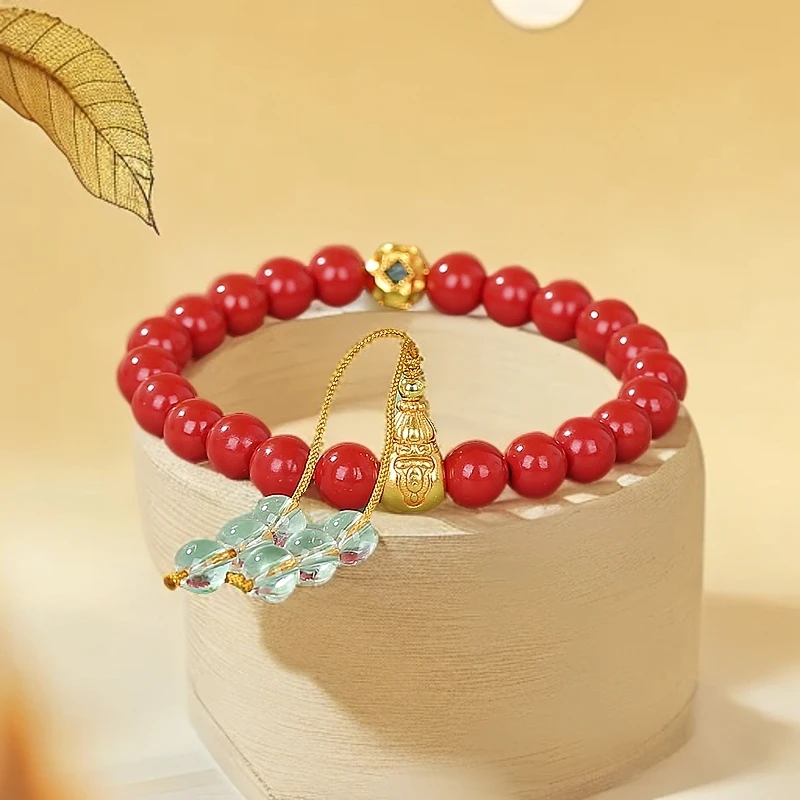 含辰砂工艺品s925银水晶禅意手串 00351589