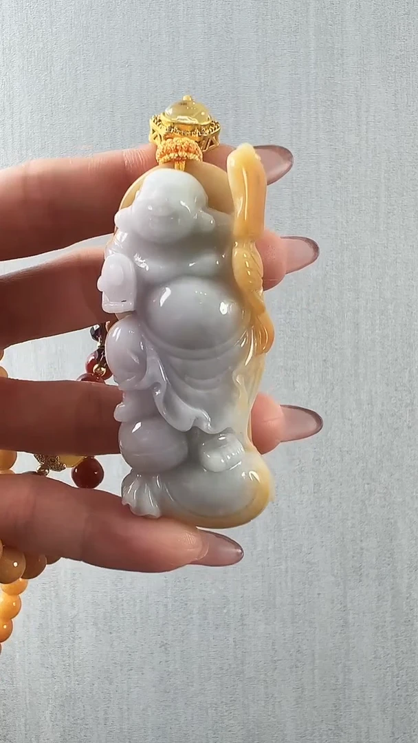 颈饰未镶嵌翡翠弥勒