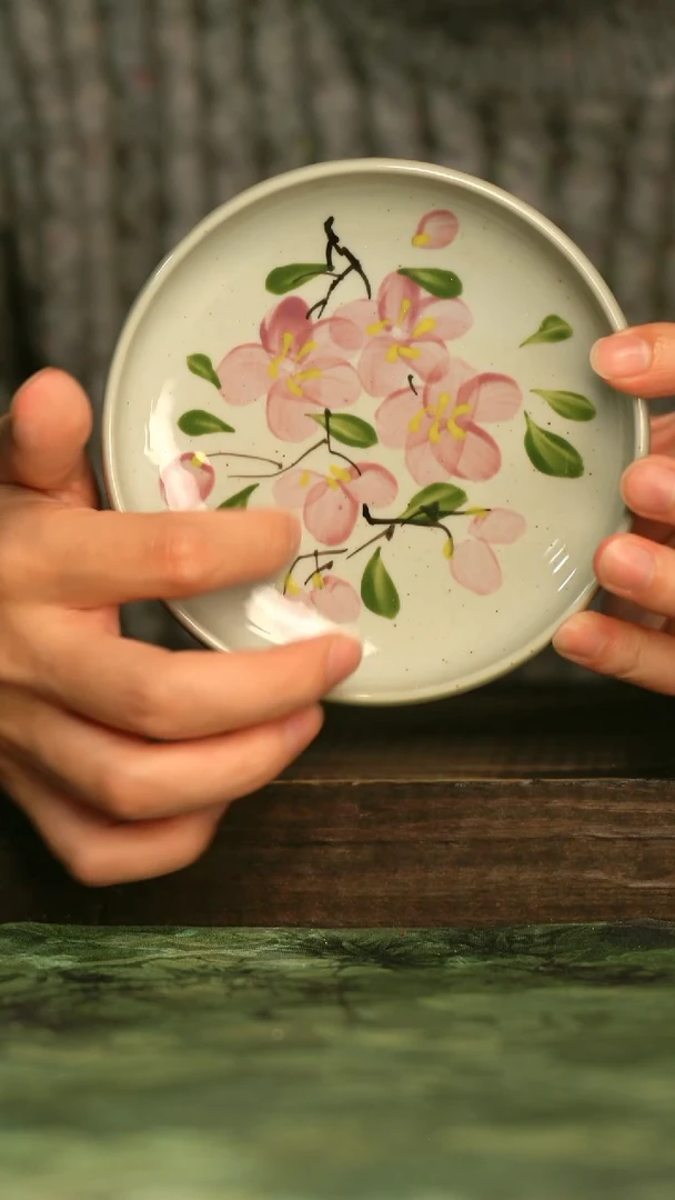 陶瓷青诗集手工手绘瓷器