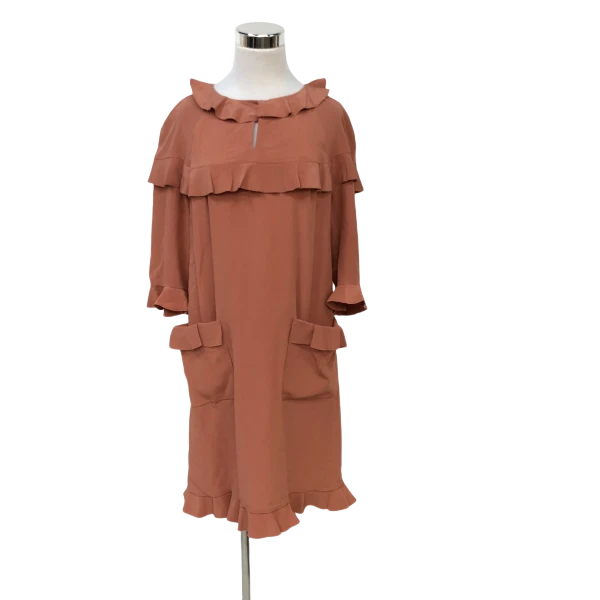 妃鱼/芬迪/桑蚕丝/连衣裙/95新/Z720