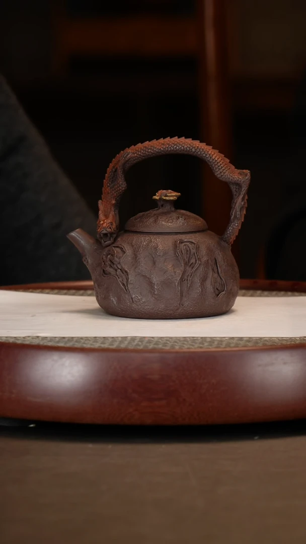 【闪购商品】紫砂茶壶龙供春提梁280c